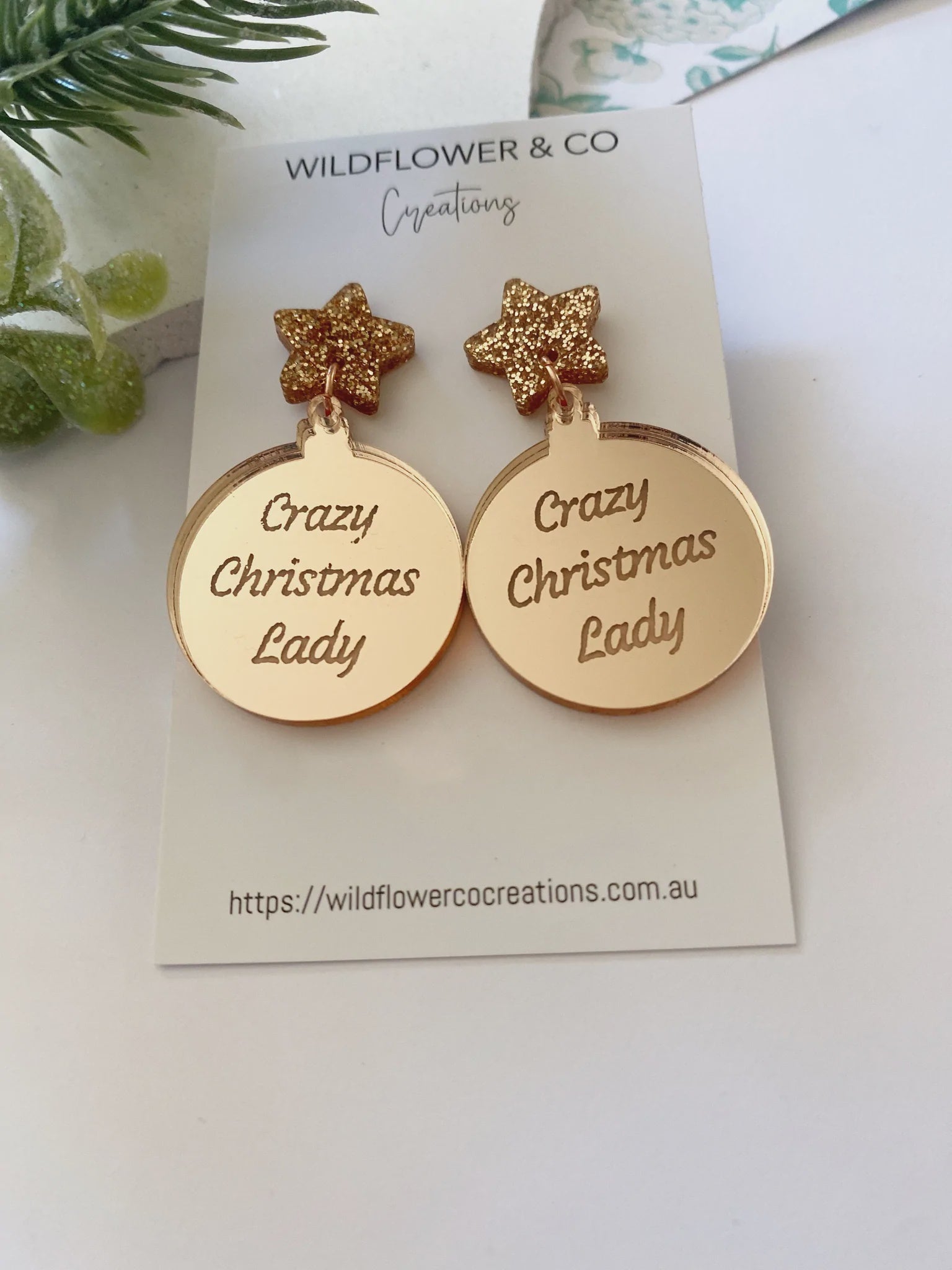 H&m on sale christmas earrings